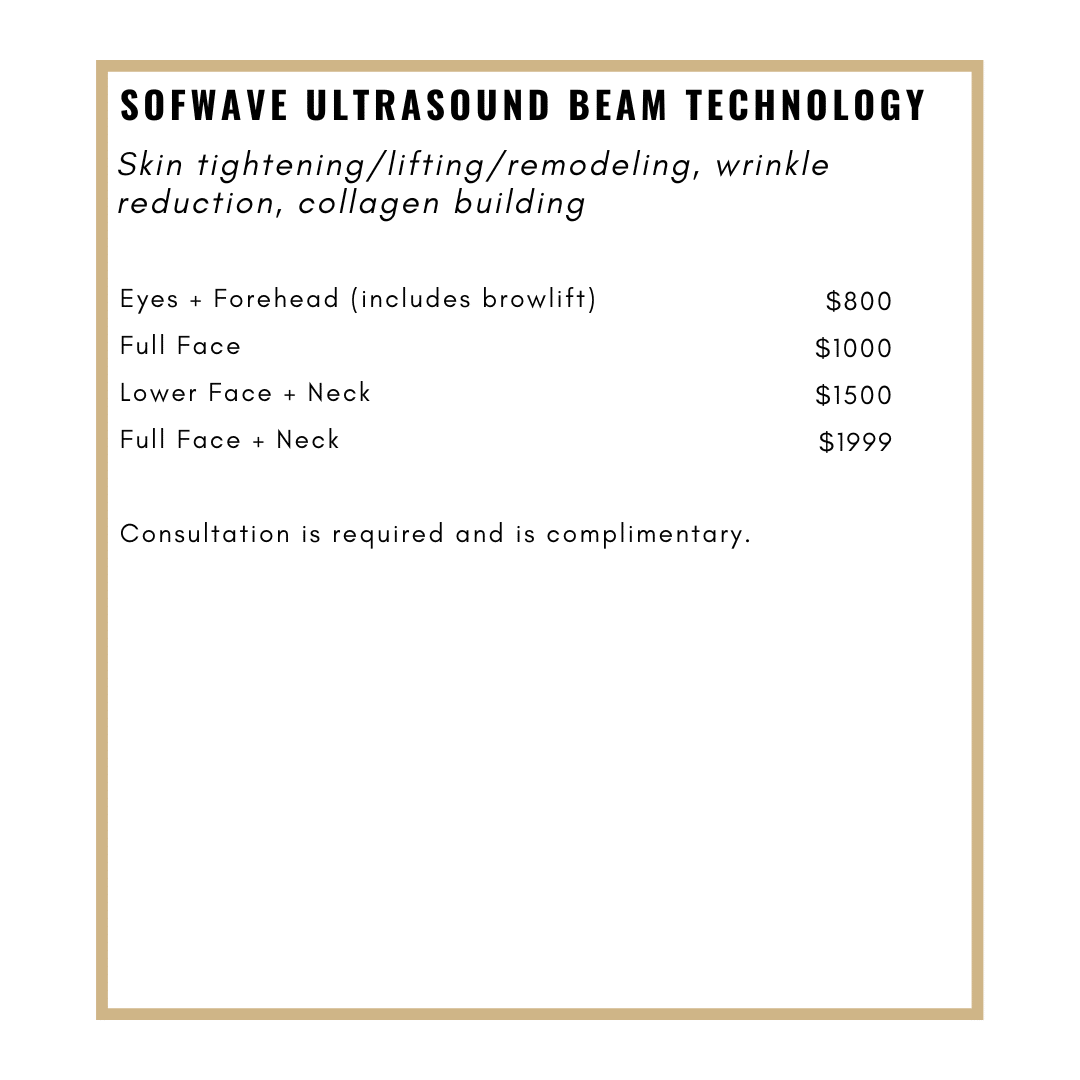 Sofwave pricing