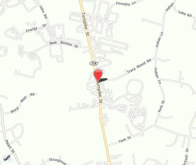 Location Map: 1032 Turnpike St Canton, MA 02021